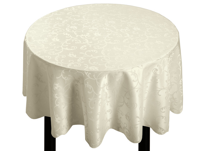 Tischdecken - Pflegeleichte Tischdekoration für drinnen und draußen, in Größe 130 (Tischdecke, 130/160 cm) bis 404 (2er-Set Kissenbezüge, 40/40 cm), in Farbe WEISS Ansicht 4