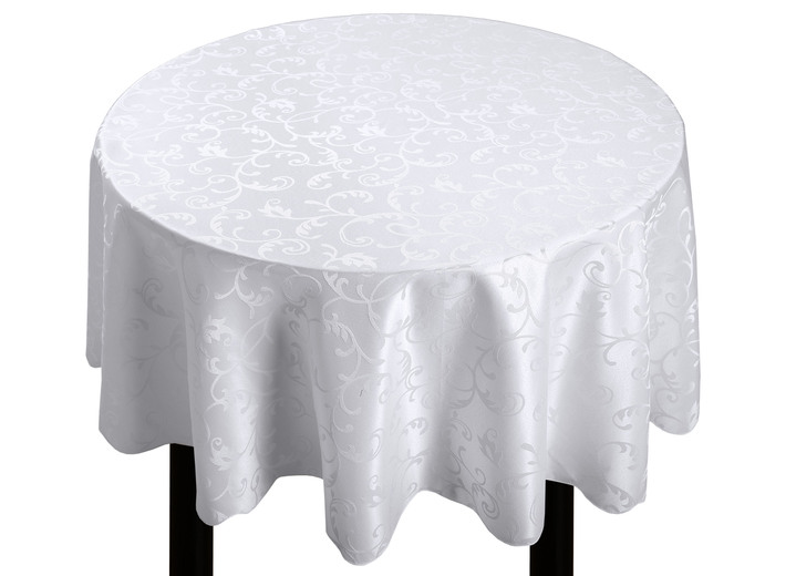 Tischdecken - Pflegeleichte Tischdekoration für drinnen und draußen, in Größe 130 (Tischdecke, 130/160 cm) bis 404 (2er-Set Kissenbezüge, 40/40 cm), in Farbe WEISS Ansicht 8