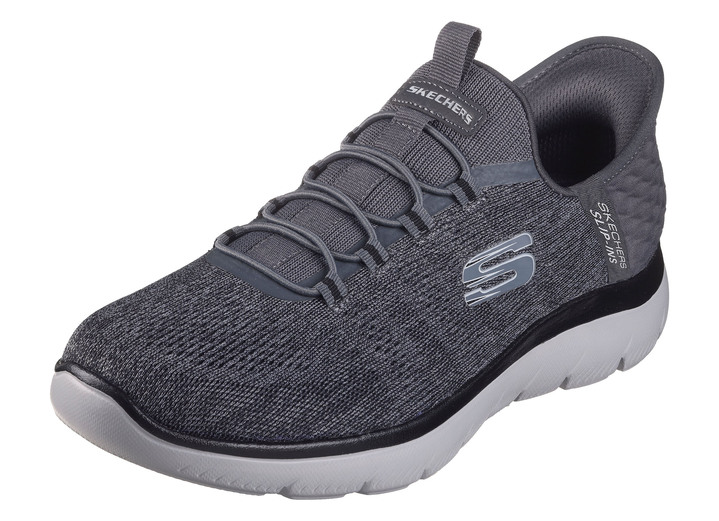 Slipper & Schnürschuhe - SKECHERS, Herren-Sneaker, mit geformter Slip-Ins Fersenplatte, in Größe 040 bis 048, in Farbe MARINE Ansicht 6
