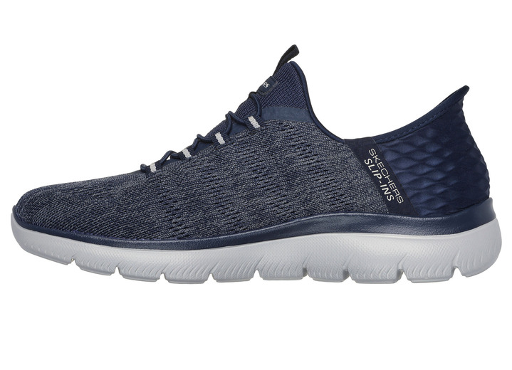 Slipper & Schnürschuhe - SKECHERS, Herren-Sneaker, mit geformter Slip-Ins Fersenplatte, in Größe 040 bis 048, in Farbe MARINE Ansicht 5