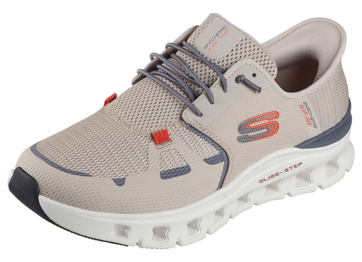 Slipper & Schnürschuhe - SKECHERS, Herren-Sneaker, mit geformter Slip-Ins Fersenplatte, in Größe 040 bis 048, in Farbe SCHWARZ Ansicht 11