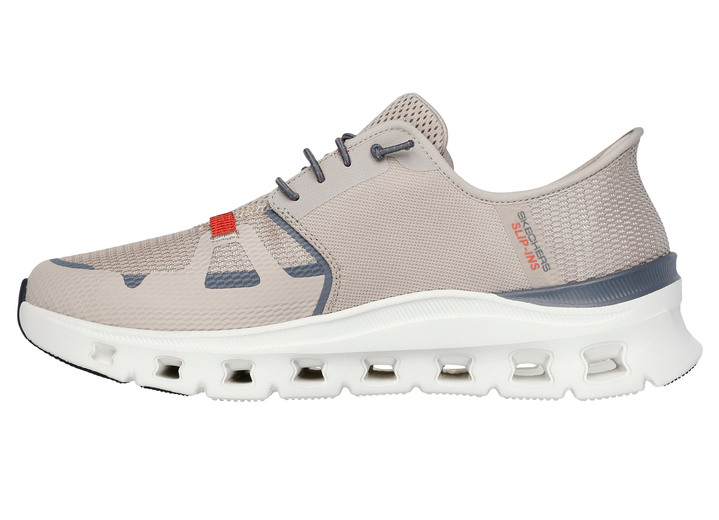 Slipper & Schnürschuhe - SKECHERS, Herren-Sneaker, mit geformter Slip-Ins Fersenplatte, in Größe 040 bis 048, in Farbe MARINE Ansicht 10