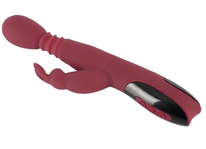 Erotik - Massagegerät Rabbitvibrator mit Wärmefunktion Ansicht 3 Erotik - Massagegerät Rabbitvibrator mit Wärmefunktion, in Farbe ROT-SCHWARZ Ansicht 3