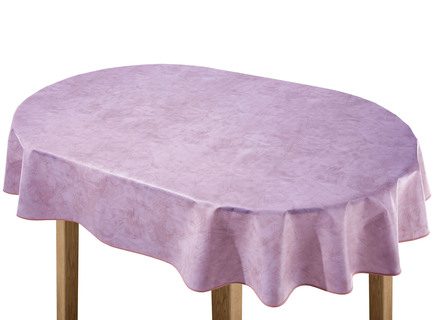 Tischdecken - Klassisch marmorierte Wachstuch-Tischdecke – Farbe FLIEDER – Ansicht  Tischdecken - Klassisch marmorierte Wachstuch-Tischdecke, in Größe 108 (Tischdecke, 80/ 80 cm) bis 220 (Tischdecke, oval, 155/220 cm), in Farbe BLAU – Farbe FLIEDER – Ansicht