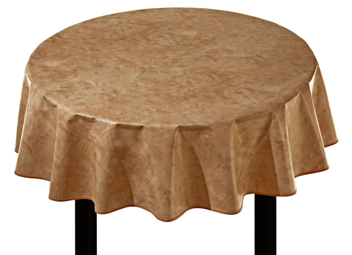 Tischdecken - Klassisch marmorierte Wachstuch-Tischdecke, in Größe 108 (Tischdecke, 80/ 80 cm) bis 220 (Tischdecke, oval, 155/220 cm), in Farbe CREME Ansicht 21