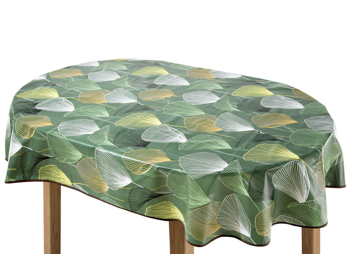 Tischdecken - Wachstuch-Tischdecke mit farblich angepasstem Paspelband, in Größe 108 (Tischdecke, 80x 80 cm) bis 190 (Tischdecke oval, 140x190 cm), in Farbe TERRA Ansicht 7