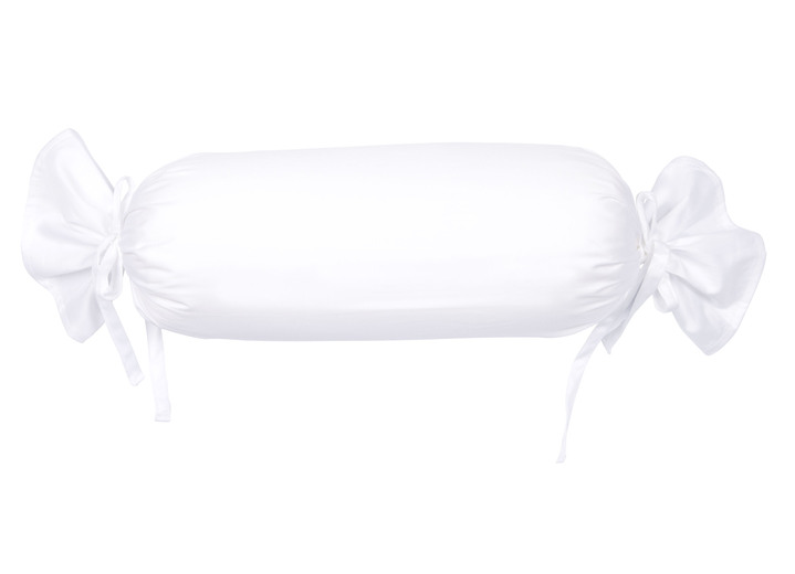 Kissenbezüge - Hochwertige Mako-Satin-Kissenbezüge mit Reißverschluss, in Größe 121 (2 Kissenbezüge, 40/80 cm) bis 125 2 (Kissenbezüge, 40/60 cm), in Farbe WEISS Ansicht 1