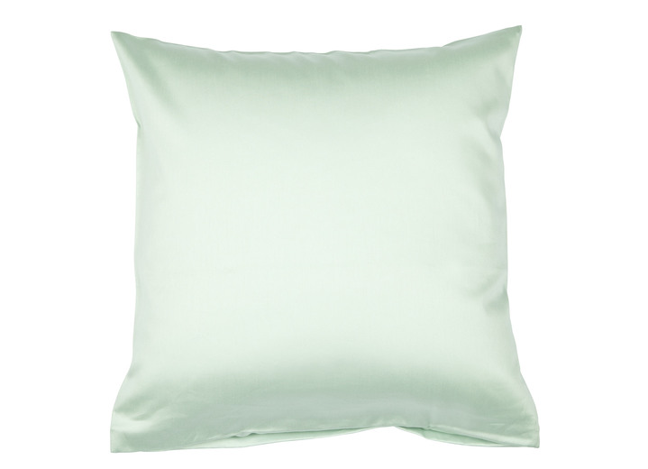 Kissenbezüge - Hochwertige Mako-Satin-Kissenbezüge mit Reißverschluss, in Größe 121 (2 Kissenbezüge, 40/80 cm) bis 125 2 (Kissenbezüge, 40/60 cm), in Farbe HELLBLAU Ansicht 30