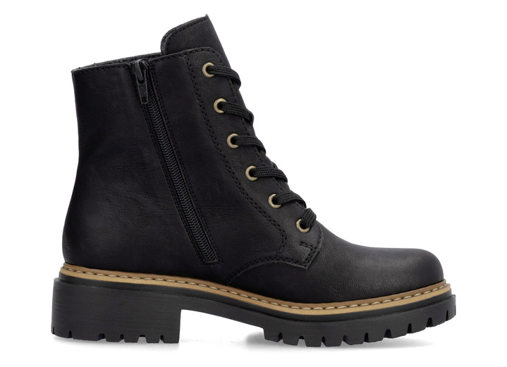 Stiefel & Stiefeletten - Rieker, trendige Damen-Stiefeletten, Winterschuhe, mit Reißverschluss, in Größe 036 bis 042, in Farbe BEIGE-SCHWARZ Ansicht 13