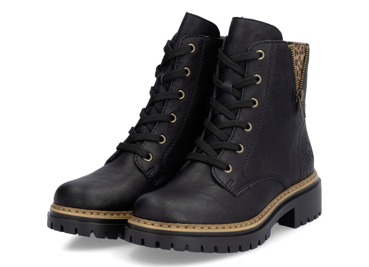 Stiefel & Stiefeletten - Rieker, trendige Damen-Stiefeletten, Winterschuhe, mit Reißverschluss, in Größe 036 bis 042, in Farbe BEIGE-SCHWARZ Ansicht 15
