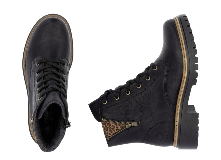 Stiefel & Stiefeletten - Rieker, trendige Damen-Stiefeletten, Winterschuhe, mit Reißverschluss, in Größe 036 bis 042, in Farbe BEIGE-SCHWARZ Ansicht 16