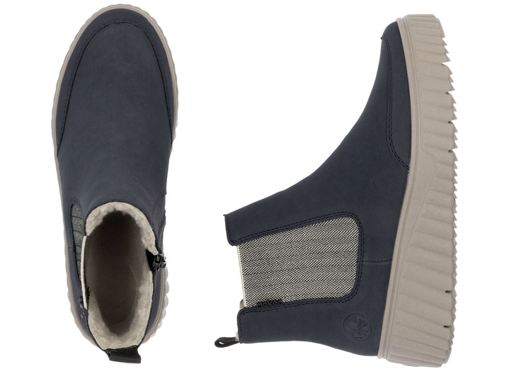 Stiefel & Stiefeletten - Rieker, trendige Damen-Boots, Winterschuhe, mit herausnehmbarem Fußbett, in Größe 036 bis 042, in Farbe DUNKELBLAU Ansicht 7