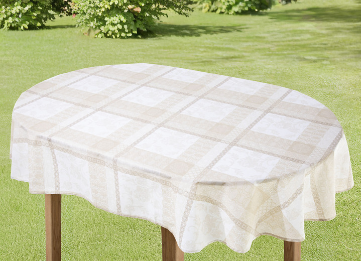 Heimtextilien - Tischdecke aus 100% Baumwolle mit Acryl-Versiegelung, in Größe 110 (Tischdecke, 110/140 cm) bis 190 (Tischdecke oval, 140/190 cm), in Farbe BLAU Ansicht 7