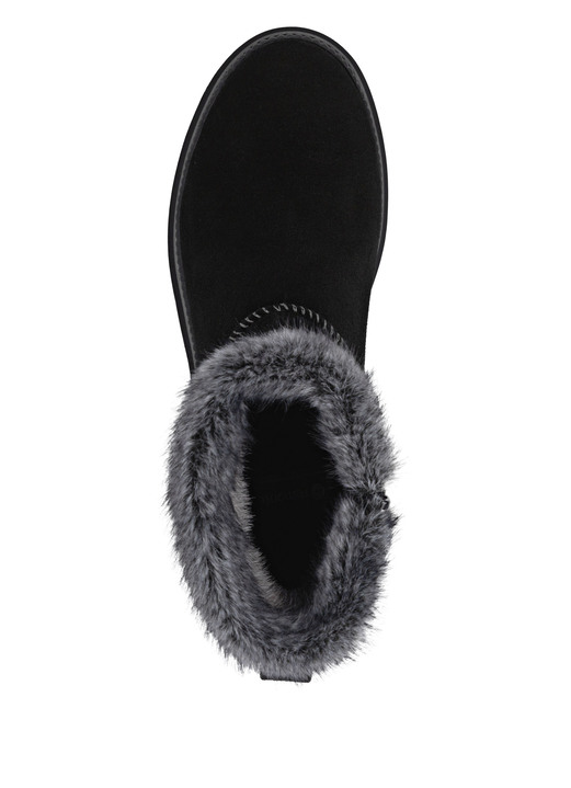 Mode - Remonte, gefütterte Damen-Stiefeletten, Winterschuhe, Weite G, mit Lammfell, in Größe 036 bis 042, in Farbe SCHWARZ Ansicht 2