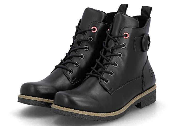 Stiefel & Stiefeletten - Rieker, klassische Damen-Stiefeletten, mit Reißverschluss, in Größe 036 bis 042, in Farbe SCHWARZ Ansicht 6