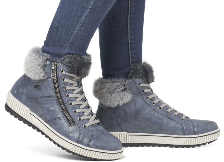 Stiefel & Stiefeletten - Remonte, gefütterte Damen-Boots, Winterschuhe, Weite G, mit herausnehmbarem Fußbett, in Größe 036 bis 042, in Farbe JEANS Ansicht 9