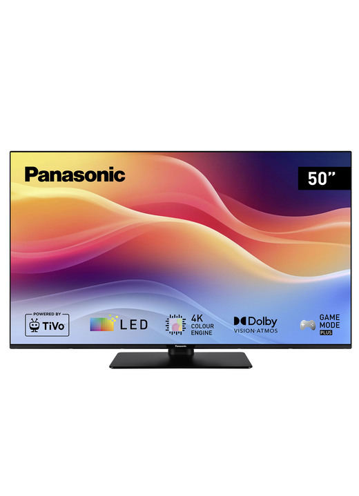 Fernseher - „Panasonic“ 4K-Ultra-HD-LED-Smart-TV mit TiVo Betriebssystem, in Farbe SCHWARZ Ansicht 1