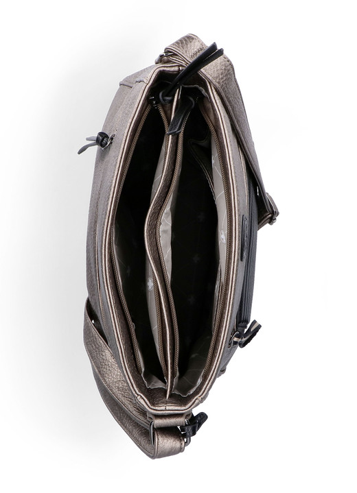 Taschen - Rieker, Tasche, Damen, mit Magnetverschluss-Vorfach, in Farbe BRONZE-SCHWARZ Ansicht 3