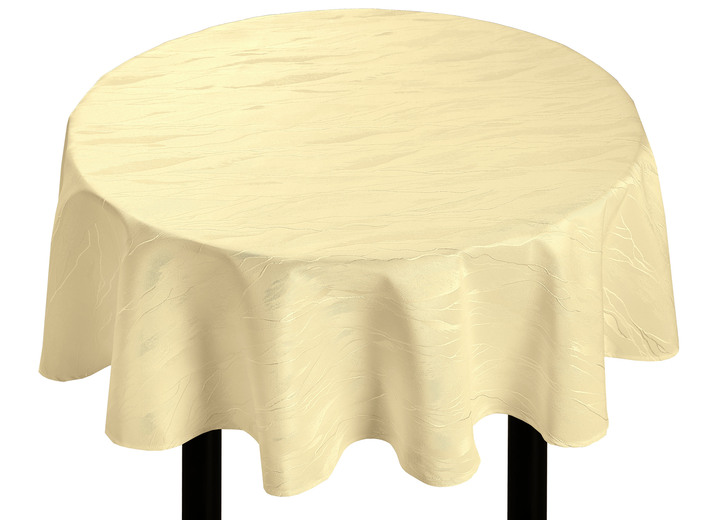 Tischdecken - Dezente Tischdecke in Marmor-Optik, in Größe 100 (Läufer, 40/150 cm) bis 404 (Kissenbezug, 40/ 40 cm), in Farbe BLAU Ansicht 7