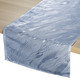 Tischdecken - Dezente Tischdecke in Marmor-Optik, in Größe 100 (Läufer, 40/150 cm) bis 404 (Kissenbezug, 40/ 40 cm), in Farbe BLAU – Farbe BLAU – Ansicht 2