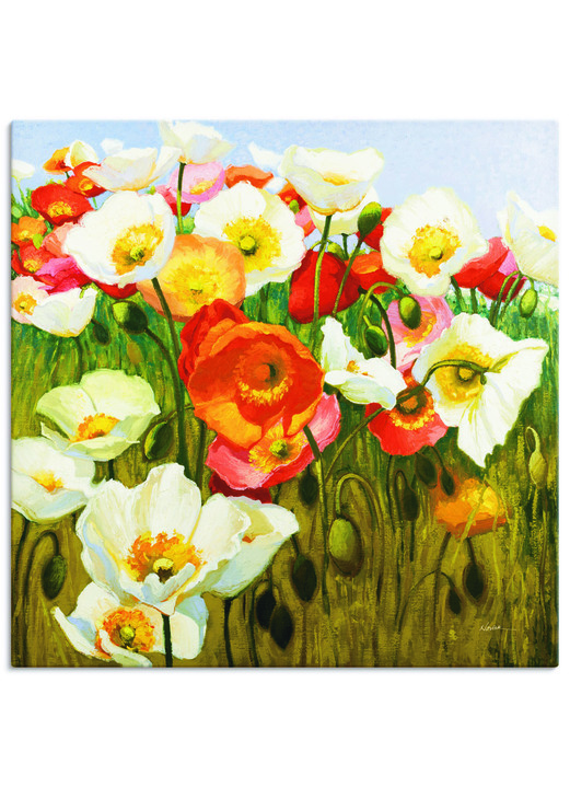 Landschaft - Hochwertig gefertigtes Leinwandbild, in Farbe WEISS Ansicht 2