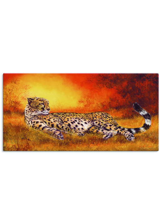 Tiere - Hochwertiges Leinwandbild mit Digitaldruck, in Farbe BUNT Ansicht 2