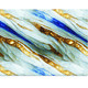 Modern - Glasbild mit hochauflösendem Digitaldruck, in Farbe BLAU-GOLD – Farbe BLAU-GOLD – Ansicht 2