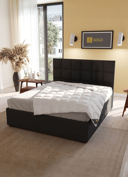 Bettwaren - In Deutschland hergestelltes Daunenprogramm aus dem Hause Spessarttraum Ansicht 14 Bettwaren - In Deutschland hergestelltes Daunenprogramm aus dem Hause Spessarttraum, in Größe 103 (135/200 cm) bis 121 (40/ 80 cm), in Farbe , in Ausführung Blue Kissen Ansicht 14