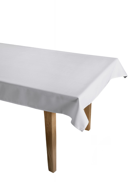 Tischdecken - Tisch- und Raumdekoration mit Fleckenschutz-Ausrüstung, in Größe 146 (Läufer, 40/ 150 cm) bis 404 (Kissenbezug, 40/ 40 cm), in Farbe WEISS Ansicht 11