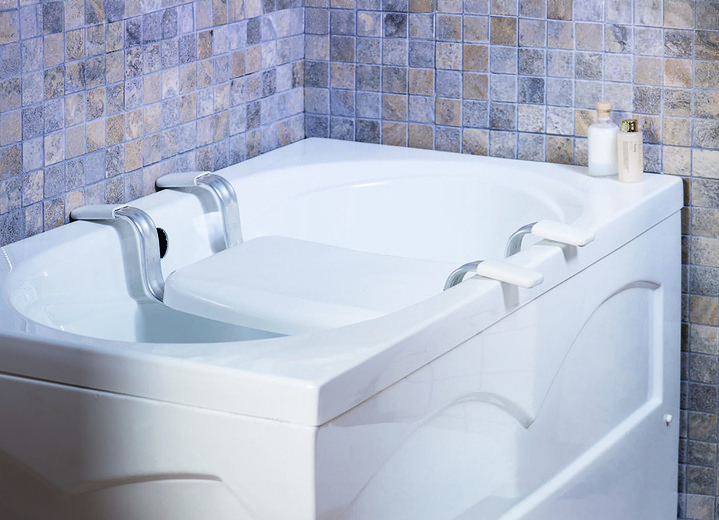 - Praktischer Badewannensitz, in Farbe WEISS Ansicht 3