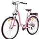 - City-E-Bike mit Tiefeinstieg – Farbe ROSA – Ansicht 2 - City-E-Bike mit Tiefeinstieg, in Farbe ROSA – Farbe ROSA – Ansicht 2