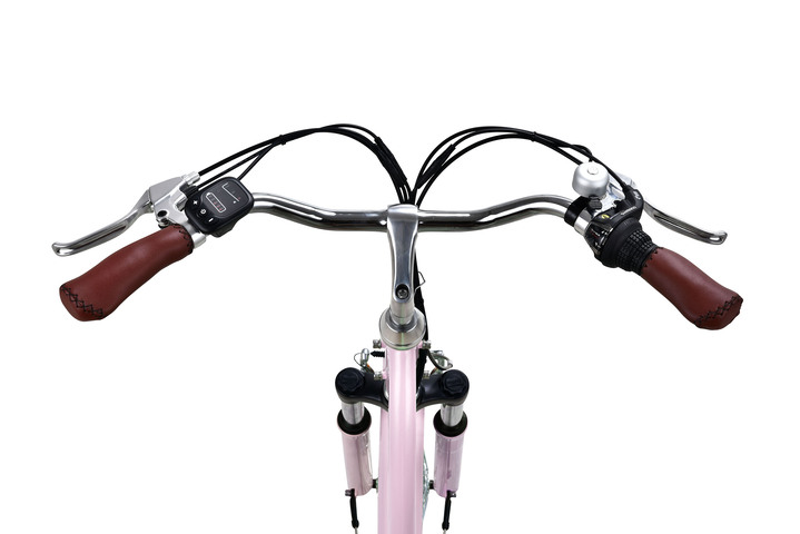 - City-E-Bike mit Tiefeinstieg Ansicht 4 - City-E-Bike mit Tiefeinstieg, in Farbe ROSA Ansicht 4