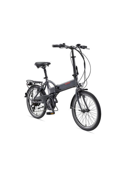 Elektromobilität - Falt-E-Bike Kompakt von TELEFUNKEN , in Farbe SCHWARZ Ansicht 2