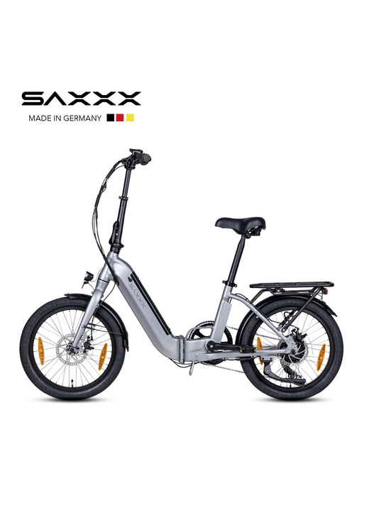 Elektromobilität - Falt-E-Bike Foldi Comfort von SAXXX  Ansicht 2 Elektromobilität - Falt-E-Bike Foldi Comfort von SAXXX , in Farbe GRAU-SILBER-MATT Ansicht 2