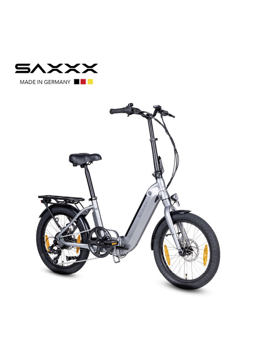 Elektromobilität - Falt-E-Bike Foldi Comfort von SAXXX  Ansicht 3 Elektromobilität - Falt-E-Bike Foldi Comfort von SAXXX , in Farbe GRAU-SILBER-MATT Ansicht 3