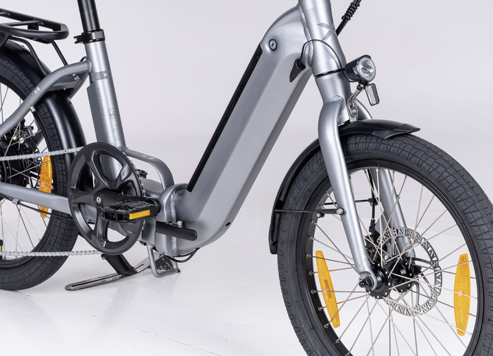 Elektromobilität - Falt-E-Bike Foldi Comfort von SAXXX  Ansicht 5 Elektromobilität - Falt-E-Bike Foldi Comfort von SAXXX , in Farbe GRAU-SILBER-MATT Ansicht 5