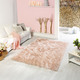 Klassisch - Hochflor Brücken und Teppiche  – Farbe ROSÉ Klassisch - Hochflor Brücken und Teppiche , in Größe 111 (Brücke, 50x90 cm) bis 306 (Teppich, Ø180 cm), in Farbe WEISS