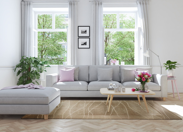 Modern - Handgeknüpfte Brücken und Teppiche in Naturfaser-Qualität Ansicht 10 Modern - Handgeknüpfte Brücken und Teppiche in Naturfaser-Qualität, in Größe 165 (Brücke 120x180 cm) bis 290 (Teppich 250x300 cm), in Farbe BEIGE Ansicht 10