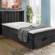 Betten - Boxspringbett mit Bettkasten und Topper, in Farbe ANTHRAZIT