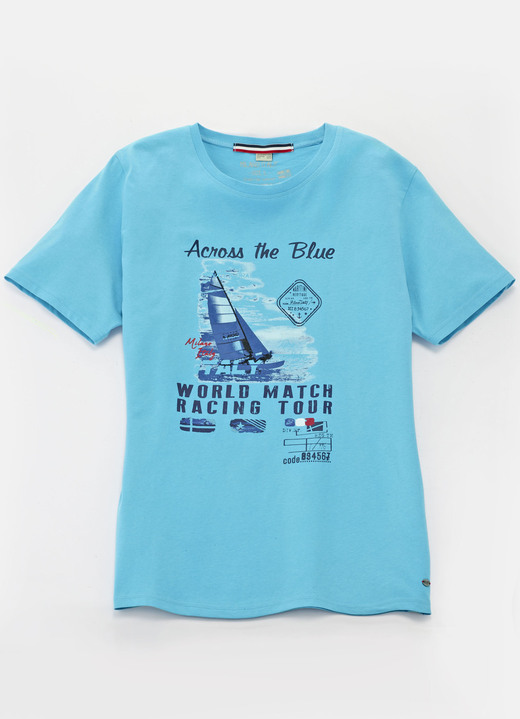 Mode - Shirt von „Milano Italy“ in 4 Farben, in Größe 3XL (64/66) bis XXL (60/62), in Farbe TÜRKIS Ansicht 1