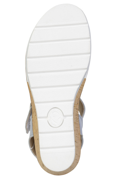 Komfortschuhe - ELENA EDEN, bequeme Damen-Sandaletten, Weite H, mit herausnehmbarem Fußbett, in Größe 035 bis 041, in Farbe HELLBLAU Ansicht 3