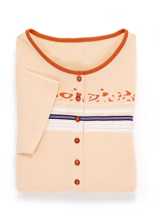 Nachthemden - Zweierpack Nachthemden mit platziertem Druck vorne, in Größe 036 bis 052, in Farbe TÜRKIS/LIMONE Ansicht 8