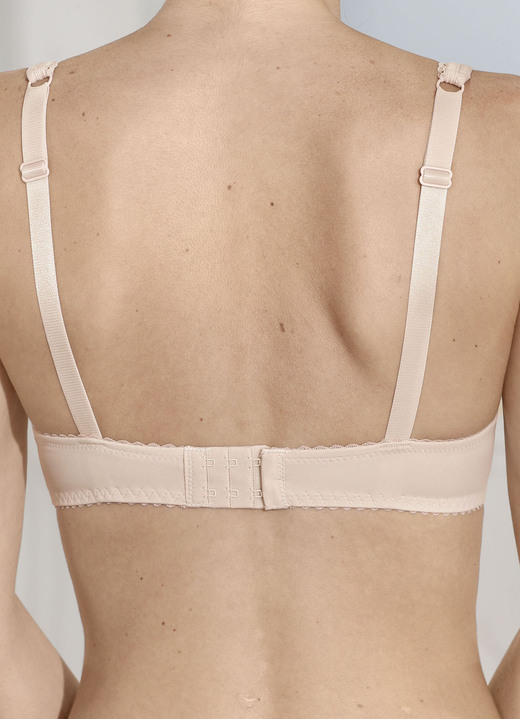 Mode - Susa Dirndl-BH mit floraler Elastikspitze im Vorderteil, in Größe 070 bis 100, in Cup E, in Farbe WEISS Ansicht 8