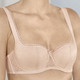 Mode - Susa Dirndl-BH mit floraler Elastikspitze im Vorderteil, in Größe 070 bis 100, in Cup E, in Farbe WEISS – Farbe BEIGE – Ansicht 2