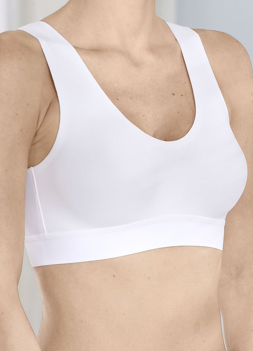 Soft-BH -  Naturana BH mit nahtlosen Abschlüssen, in Größe L (Gr: 80 Cup E + Gr: 85 Cup B,C,D + Gr: 90 Cup A) bis XL (Gr: 85 Cup E + Gr: 90 Cup B,C,D,E), in Farbe MELONE Ansicht 3