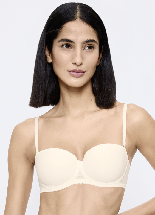 Bügel-BH - Triumph Singature Sheer-Bügel-BH mit abnehmbaren Trägern, in Größe 075 bis 090, in Cup A, in Farbe ECRU Ansicht 1