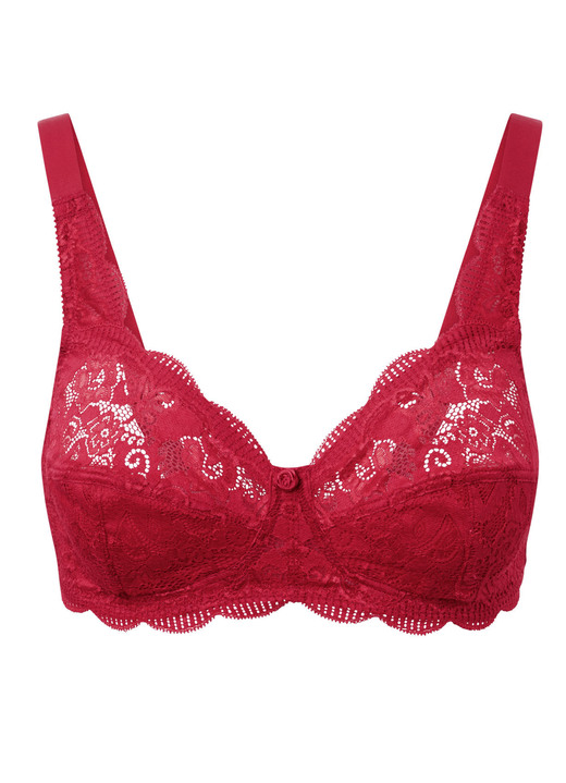 BHs - Susa Zweierpack BH mit zarter Elastikspitze, in Größe 075 bis 110, in Cup C, in Farbe 2X WEISS Ansicht 25