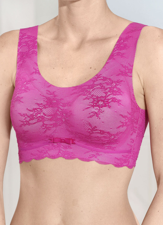 Soft-BH - Superbequemer Anita BH aus elastischer Spitze, in Größe L bis XL, in Farbe AZALEE Ansicht 3
