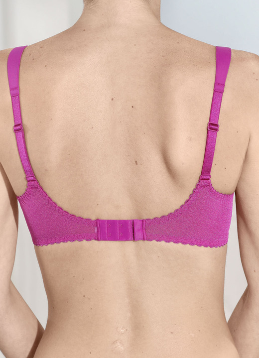 Bügel-BH - Rosa Faia Bügel-BH mit Tüllstickereispitze, in Größe 075 bis 105, in Cup C, in Farbe JEANSBLAU Ansicht 5