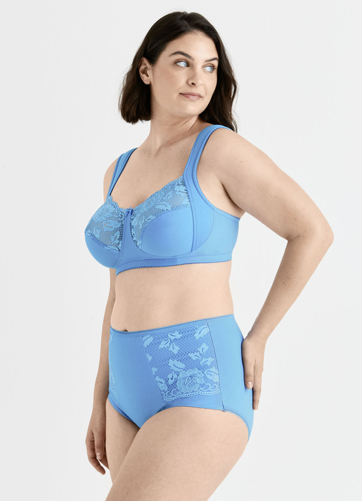 Soft-BH - Miss Mary BH mit elastischen Spitzeneinsätzen, in Größe 080 bis 120, in Cup D, in Farbe WEISS Ansicht 27